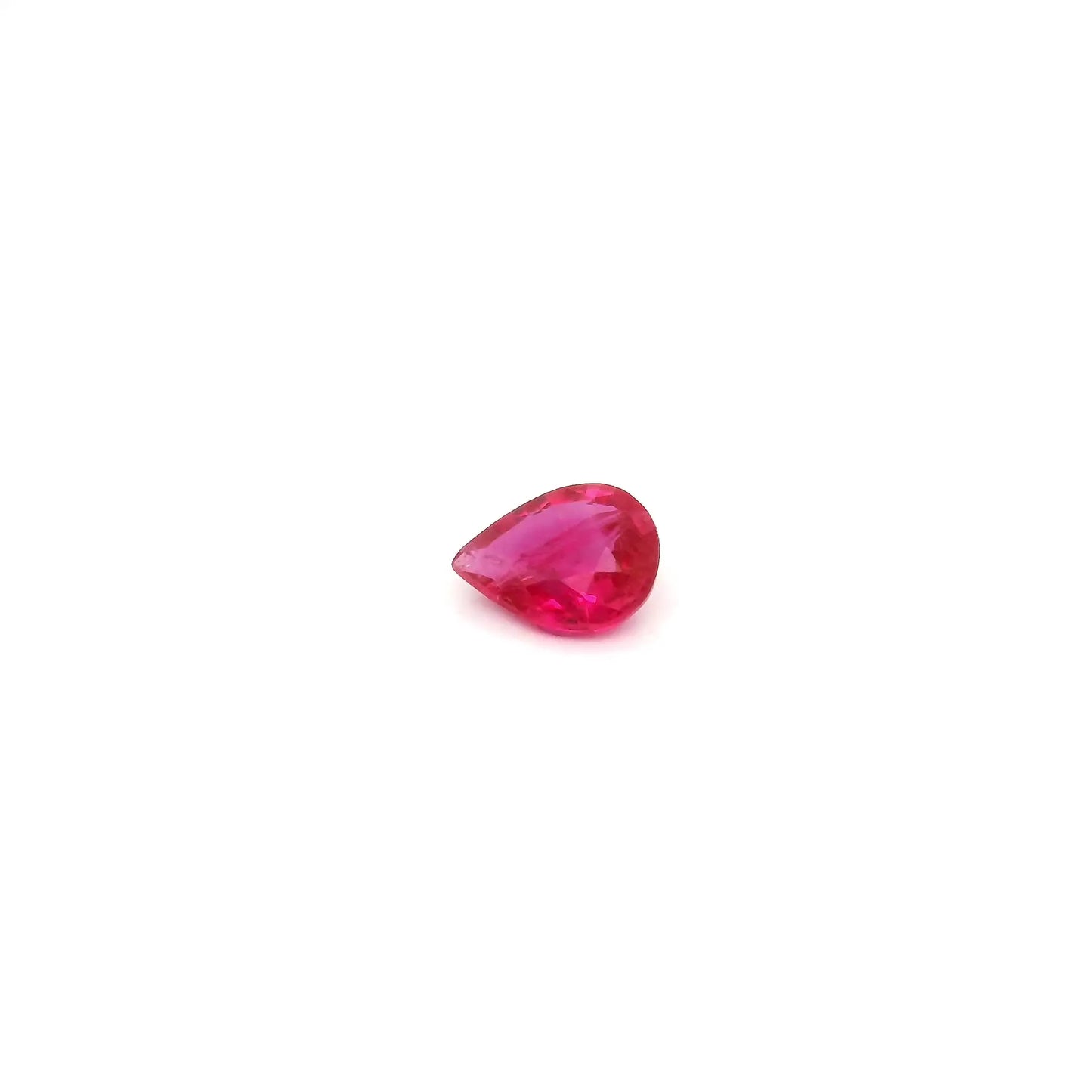 0.30ct Pear Natural Ruby (Colour Red, Clarity Slightly Included, Cut Faceted)