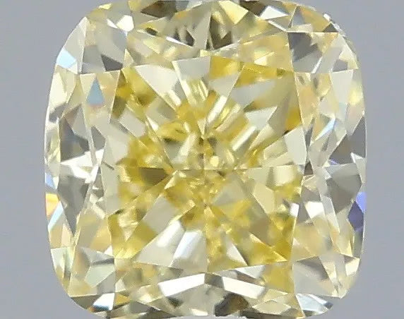 0.32ct Cushion modified Lab Grown Diamond (Colour Fancy Yellow, Clarity VS1, IGI Certified)