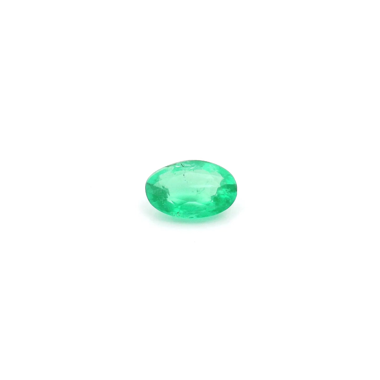 0.40ct Oval Natural Emerald (Colour Green, Clarity Slightly Included, Cut Faceted)