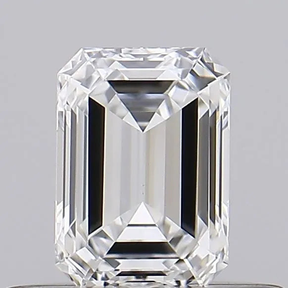 0.41ct Emerald Natural Diamond (Colour F, Clarity VVS1, GIA Certified)