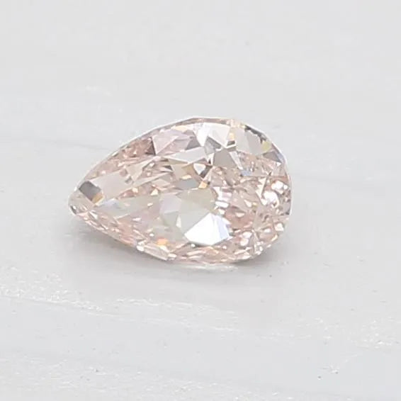 0.41ct Pear Natural Diamond (Colour Fancy Light Brownish Pink, Clarity VS2, GIA Certified)