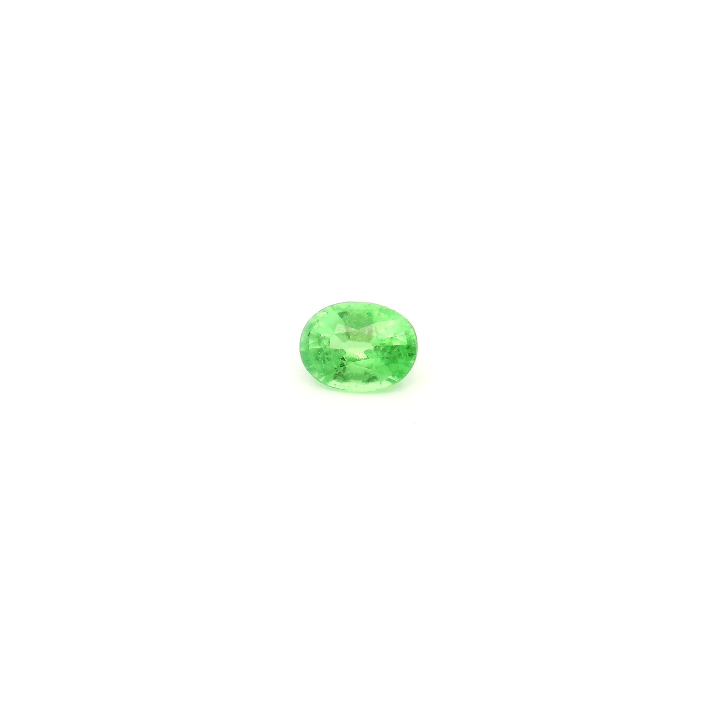 0.42ct Oval Natural Garnet (Colour Green, Clarity Slightly Included, Cut Faceted)