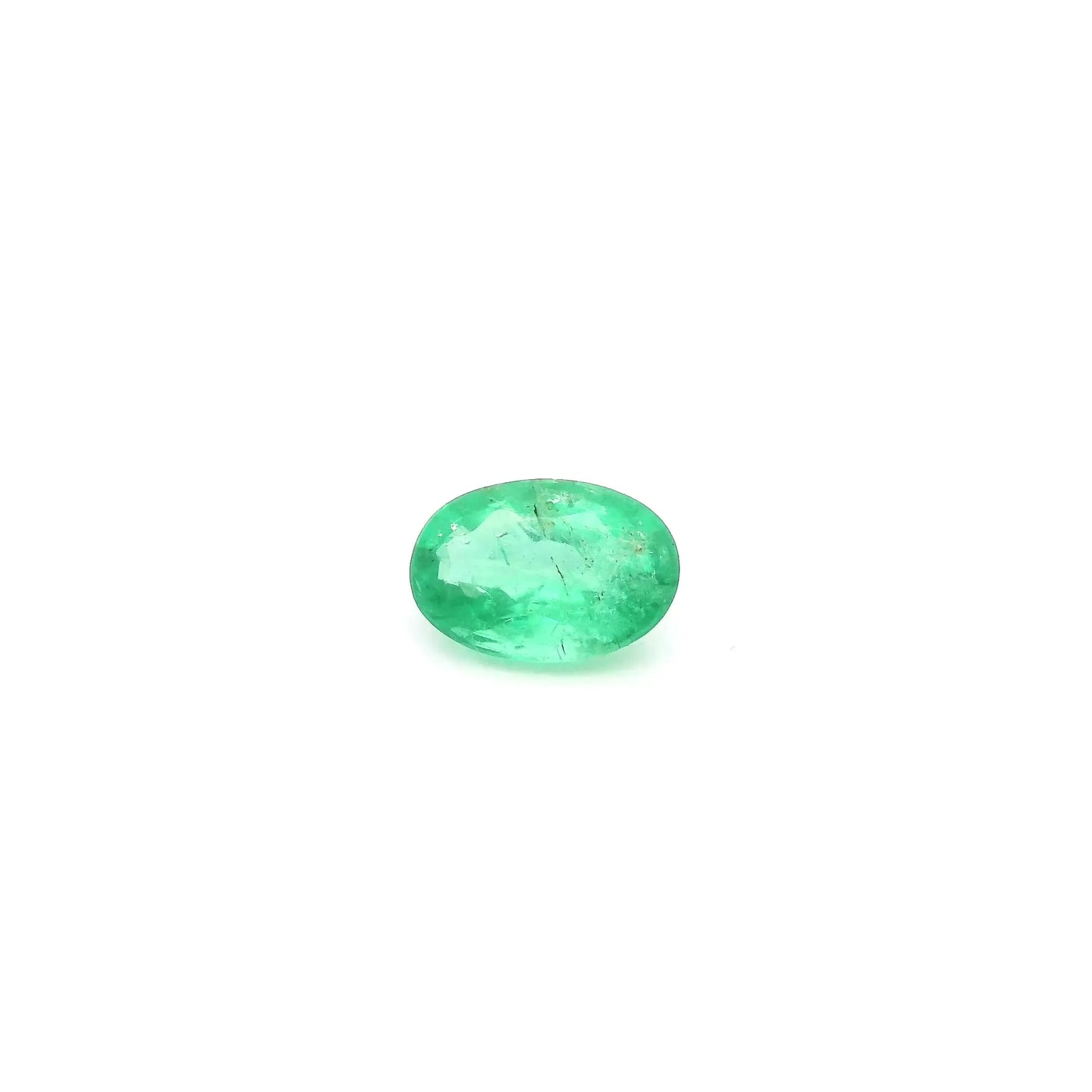 0.48ct Oval Natural Emerald (Colour Green, Clarity Slightly Included, Cut Faceted)