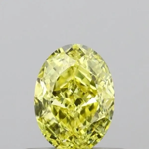 0.50ct Oval Natural Diamond (Colour Fancy Intense Yellow, Clarity VS1, GIA Certified)