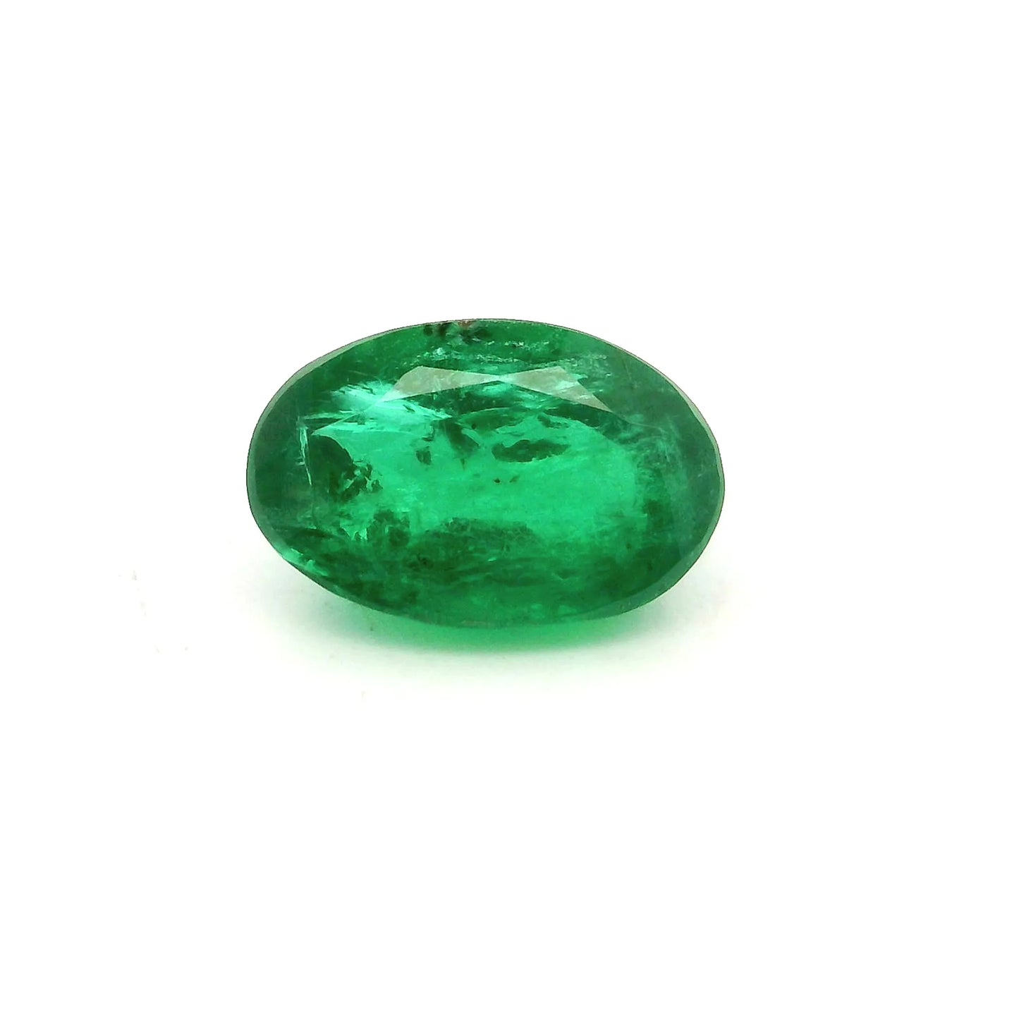 0.68ct Oval Natural Emerald (Colour Green, Clarity Slightly Included, Cut Faceted)