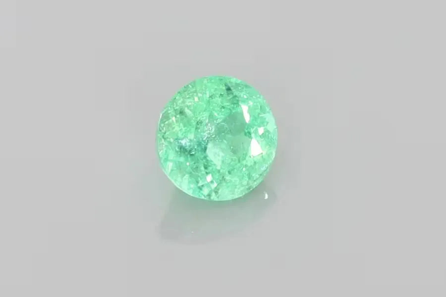 0.69ct Round Natural Tourmaline (Colour Green, Clarity Slightly Included, Cut Faceted)