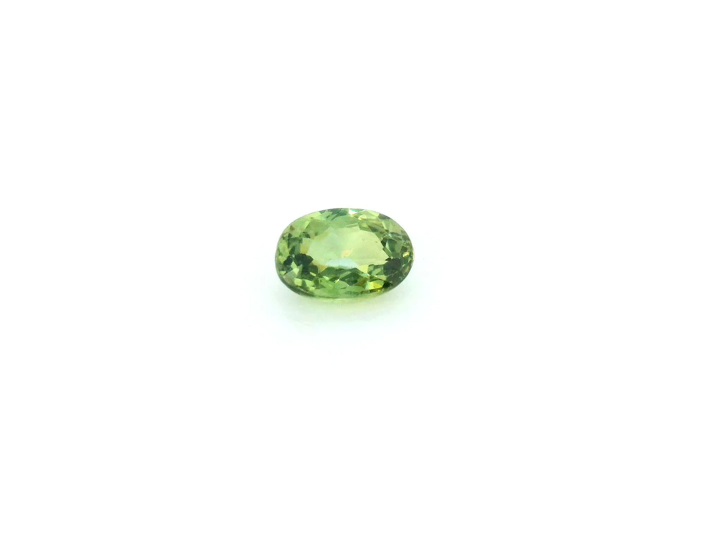 0.73ct Oval Natural Garnet (Colour Green, Clarity Eye Clean, Cut Faceted)