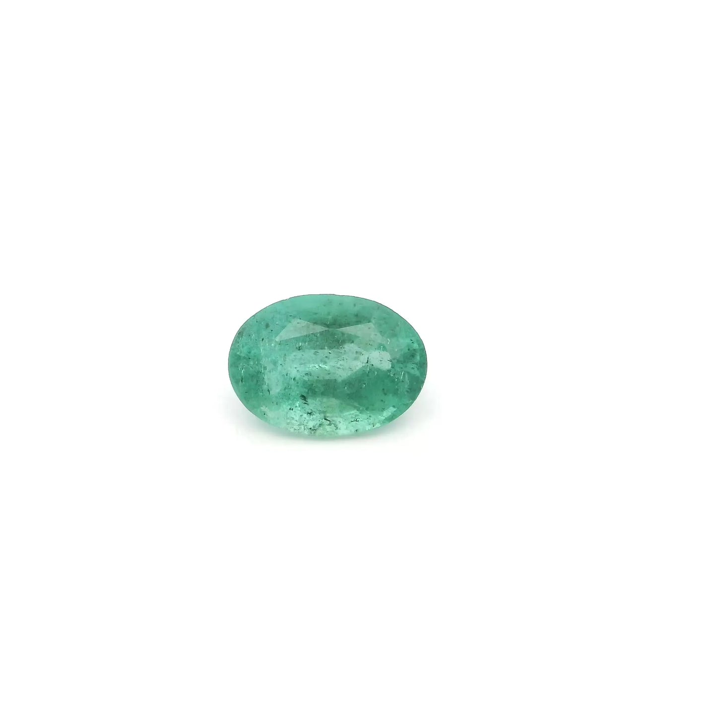0.78ct Oval Natural Emerald (Colour Green, Clarity Moderately Included, Cut Faceted)