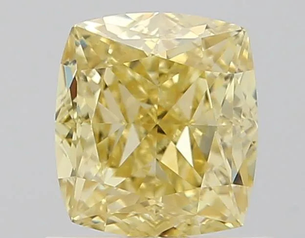 0.79ct Cushion brilliant Natural Diamond (Colour Fancy Brownish Yellow, Clarity IF, GIA Certified)