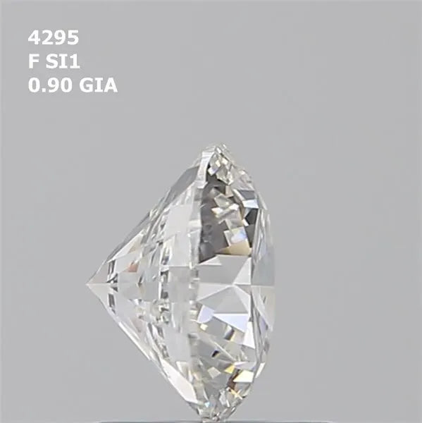 0.90ct Round Natural Diamond (Colour F, Clarity SI1, Cut EX, GIA Certified)