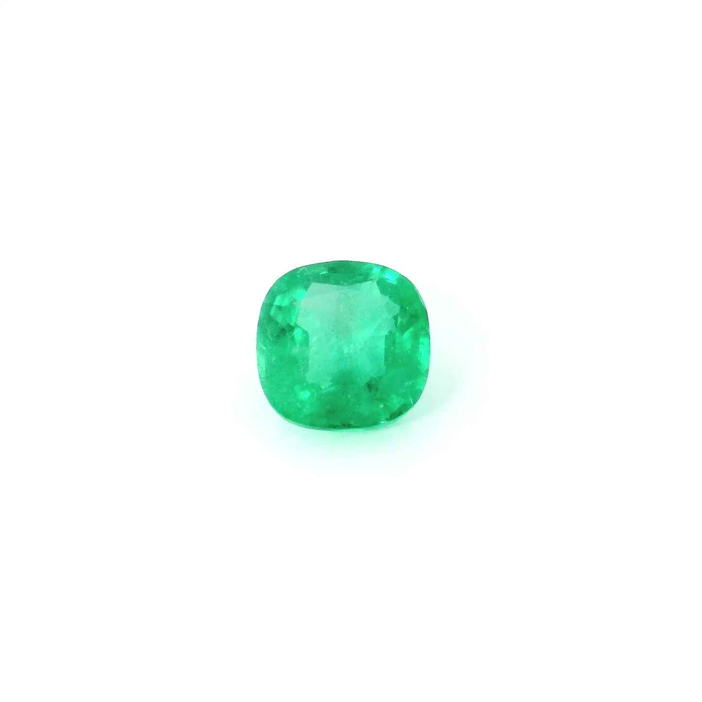 0.97ct Cushion Natural Emerald (Colour Green, Clarity Slightly Included, Cut Faceted)