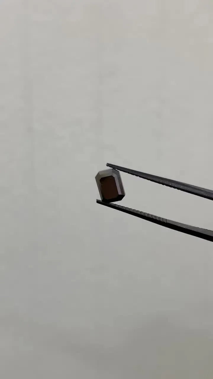 1.33ct Emerald Natural Diamond (Colour Fancy Black, Clarity VVS2, Cut EX, GIA Certified)