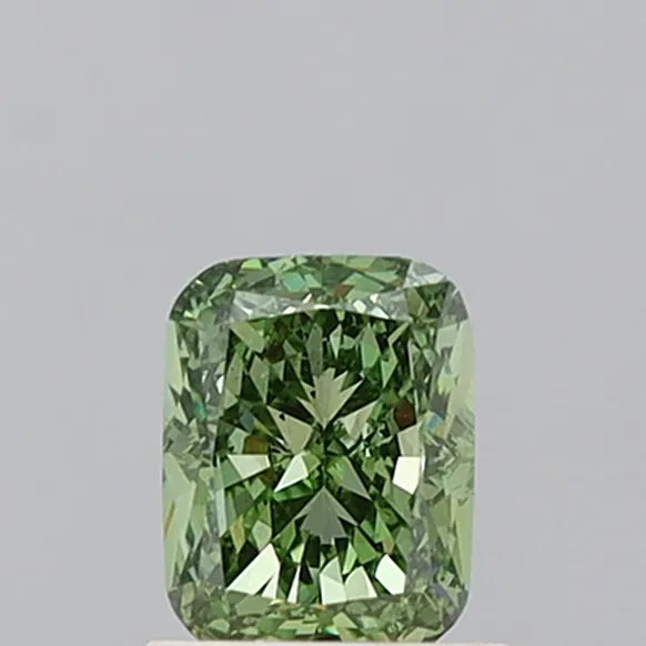 1.04ct Cushion modified Lab Grown Diamond (Colour Fancy Vivid Green, Clarity VS2, IGI Certified)