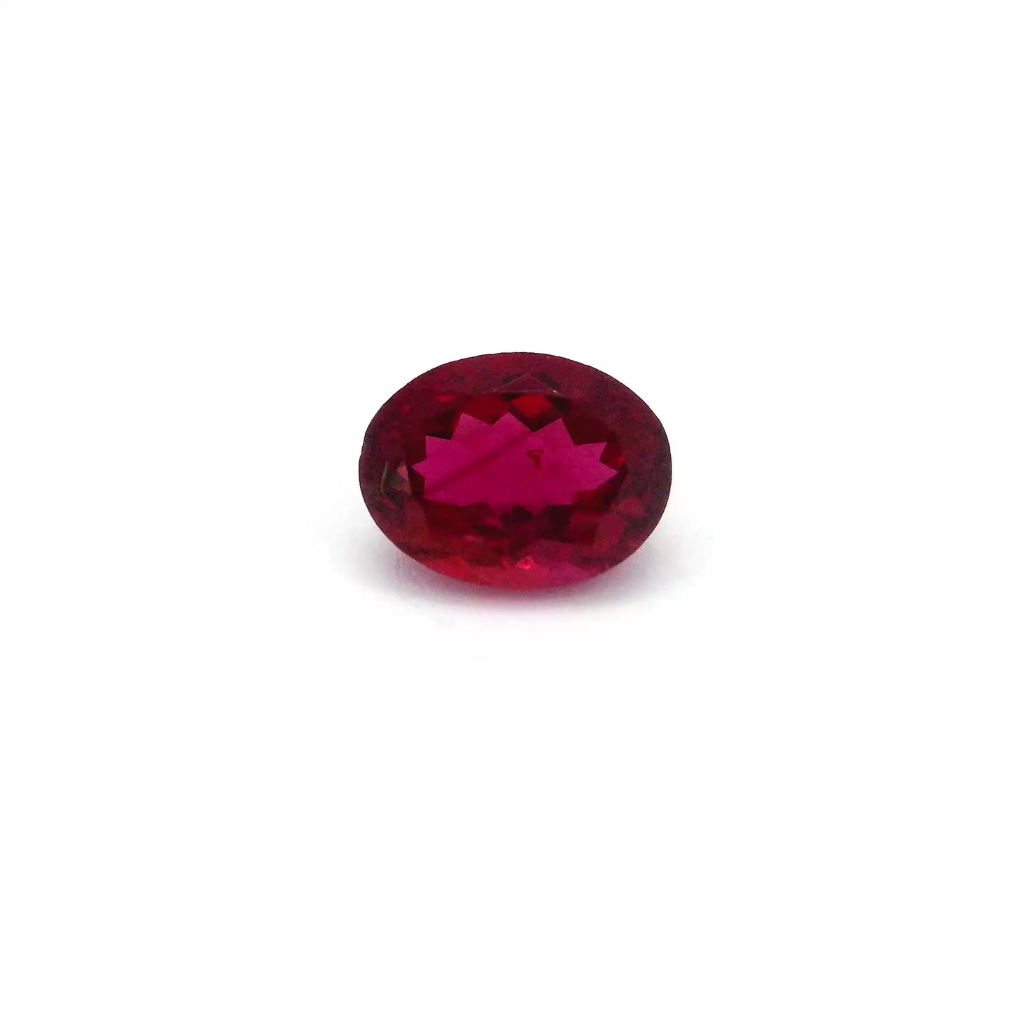 1.33ct Oval Natural Tourmaline (Colour Red, Clarity Slightly Included, Cut Faceted)