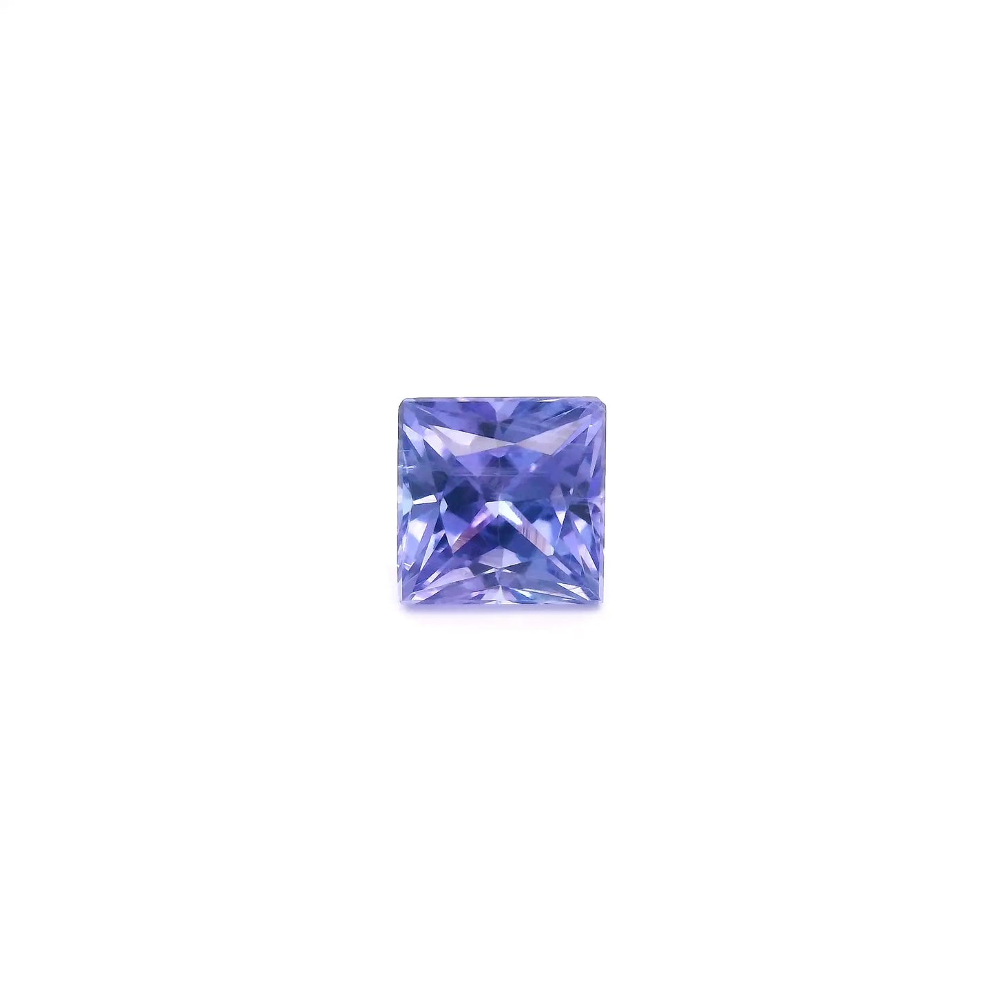 1.36ct Square Natural Tanzanite (Colour Blue, Clarity Slightly Included, Cut Faceted)