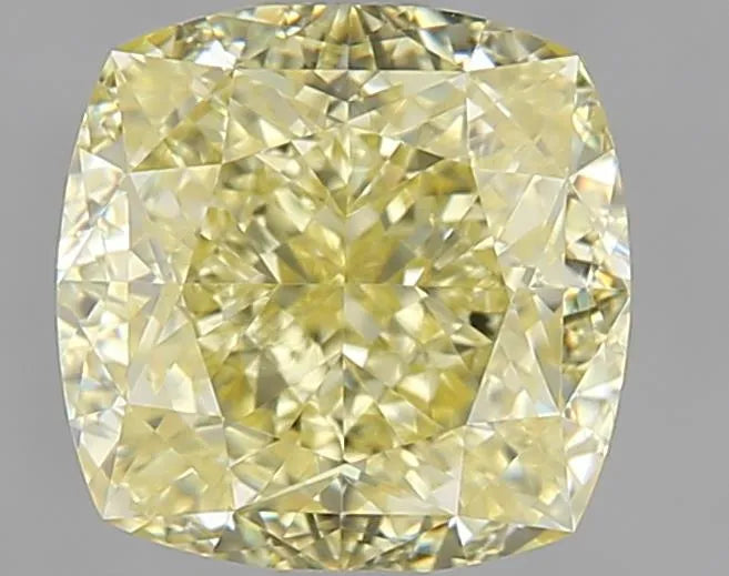 1.71ct Cushion brilliant Natural Diamond (Colour Fancy Yellow, Clarity VVS2, GIA Certified)