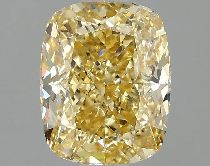 1.89ct Cushion modified Lab Grown Diamond (Colour Fancy Vivid Yellow, Clarity VVS2, IGI Certified)