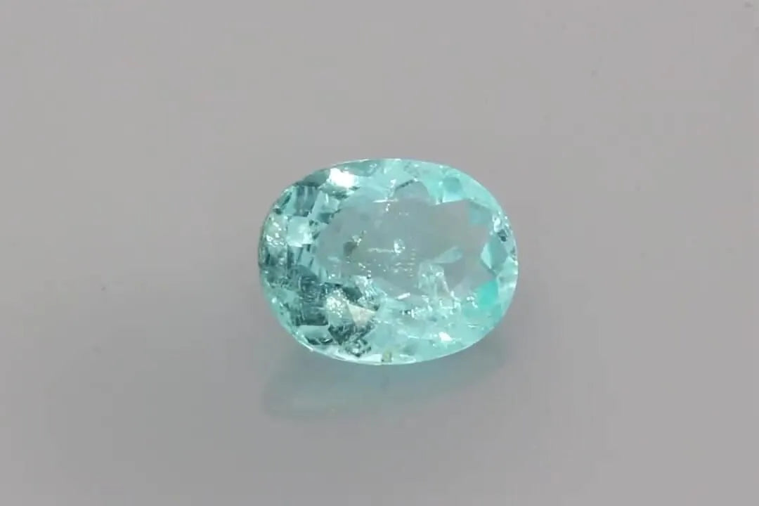 1.37ct Oval Natural Tourmaline (Colour Blue, Clarity Slightly Included, Cut Faceted)