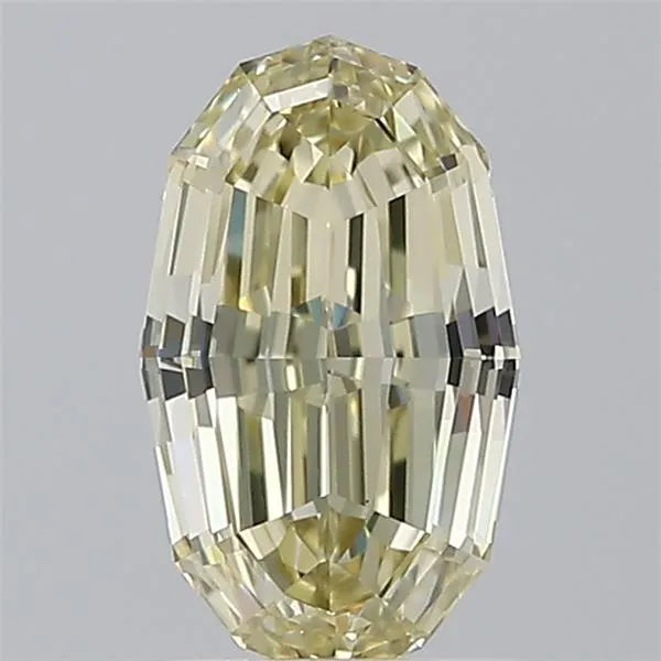 1.03ct Oval Natural Diamond (Colour Fancy Light Yellow, Clarity VS1, GIA Certified)