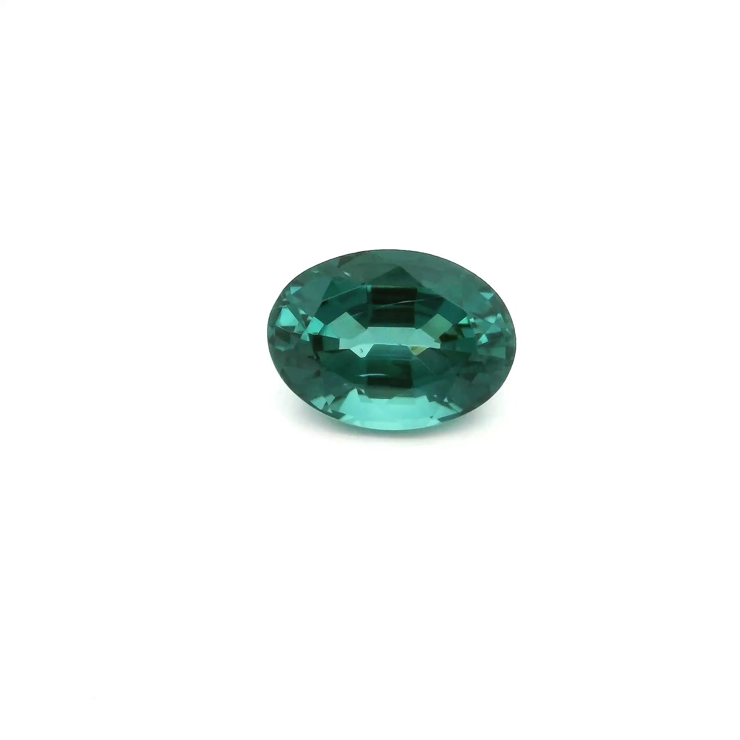 2.19ct Oval Natural Tourmaline (Colour Blue, Clarity Slightly Included, Cut Faceted)