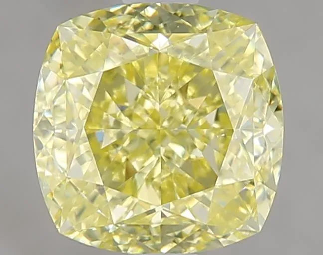 2.51ct Cushion modified Natural Diamond (Colour Fancy Yellow, Clarity VS2, Cut GD, GIA Certified)
