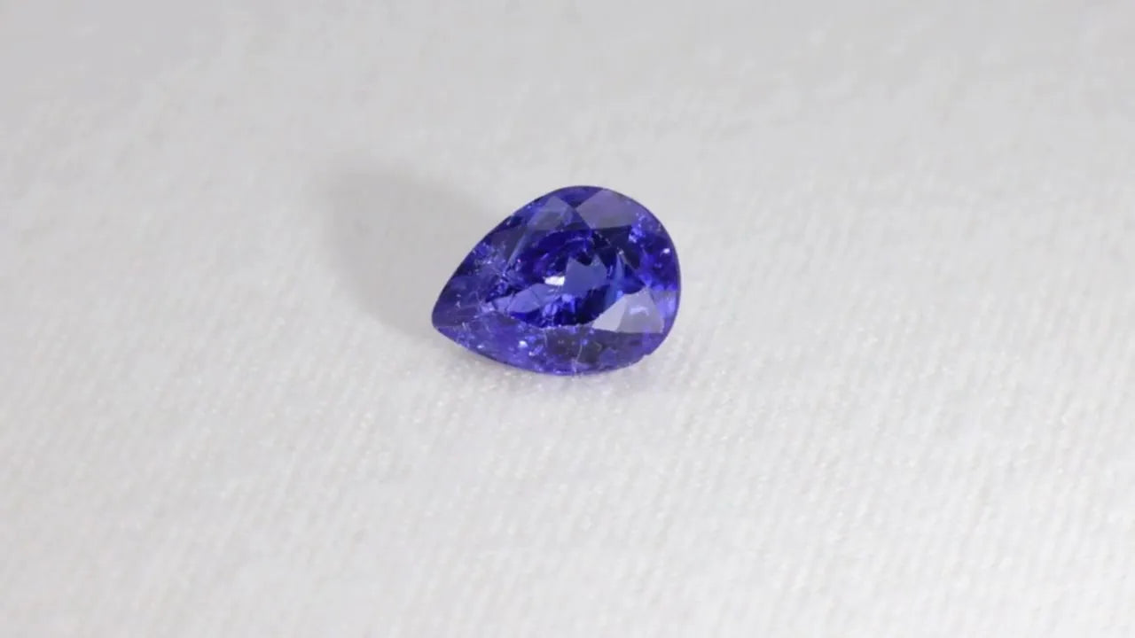 2.55ct Pear Natural Tanzanite (Colour Blue, Clarity Slightly Included, Cut Faceted)