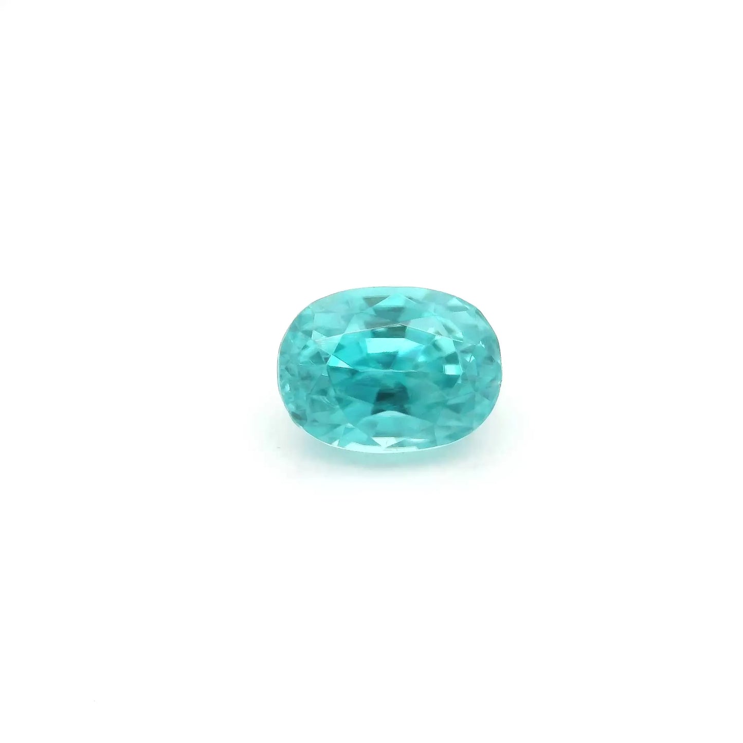 2.59ct Oval Natural Zircon (Colour Blue, Clarity Eye Clean, Cut Faceted)