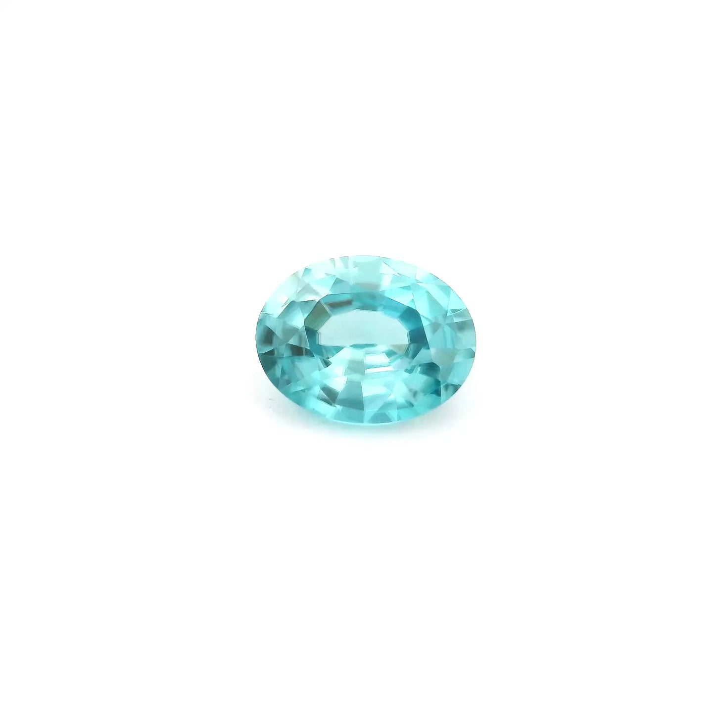 2.60ct Oval Natural Zircon (Colour Blue, Clarity Eye Clean, Cut Faceted)