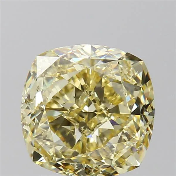 3.01ct Cushion modified Natural Diamond (Colour Fancy Yellow, Clarity VS1, Cut GD, GIA Certified)