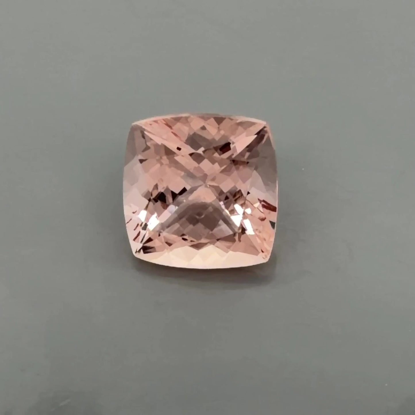 4.56ct Cushion Natural Morganite (Colour Pink, Clarity Eye Clean, Cut Faceted)
