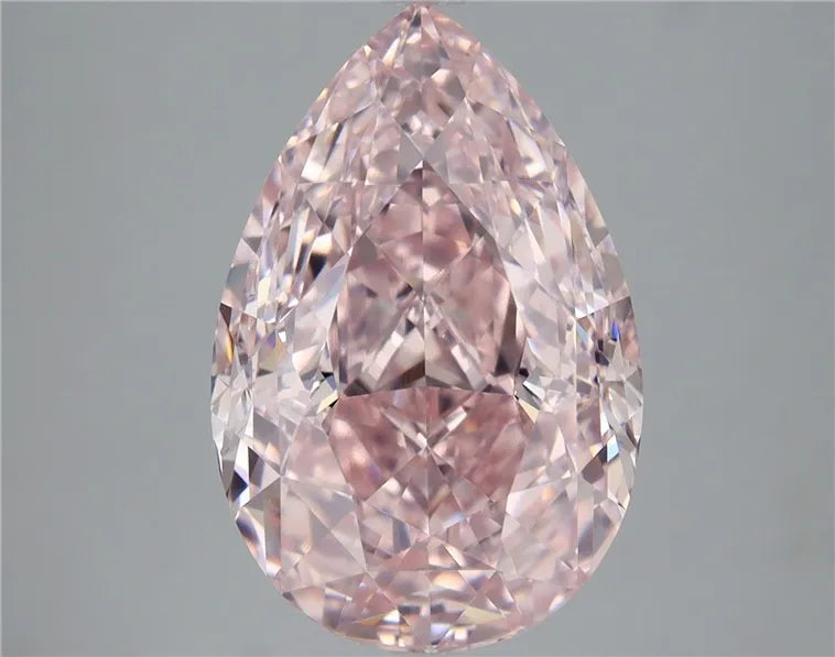 5.05ct Pear Natural Diamond (Colour Faint Pink, Clarity VVS1, GIA Certified)