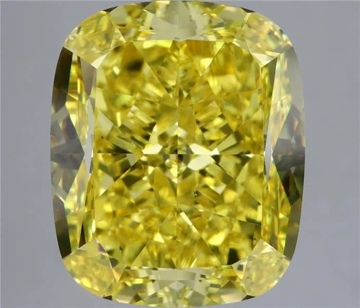 6.69ct Cushion modified Natural Diamond (Colour Fancy Vivid Yellow, Clarity VS2, GIA Certified)