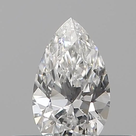 0.10ct Pear Natural Diamond (Colour E, Clarity VS1, Cut EX, IGI Certified)