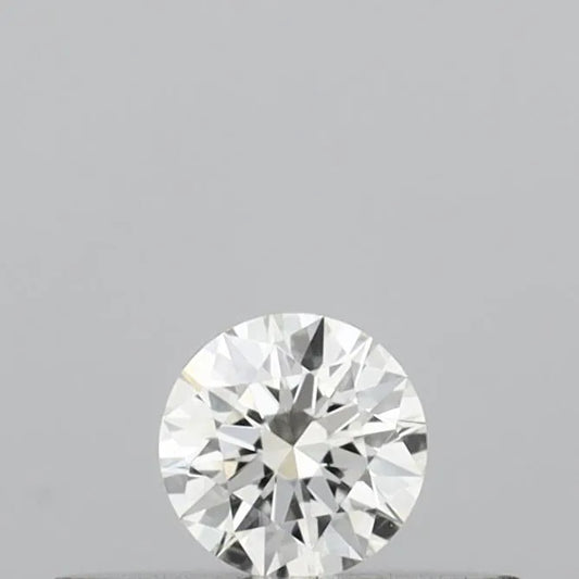 0.13ct Round Natural Diamond (Colour H, Clarity VVS2, Cut EX, IGI Certified)