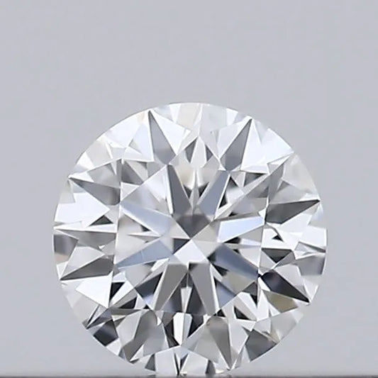 0.15ct Round Natural Diamond (Colour D, Clarity IF, Cut EX, GIA Certified)