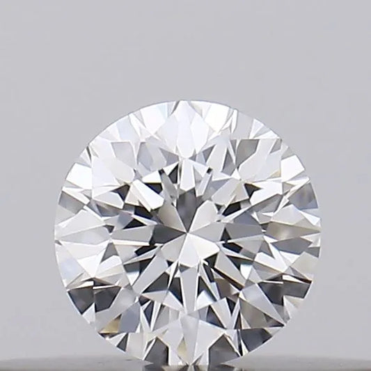 0.15ct Round Natural Diamond (Colour D, Clarity VVS1, Cut EX, GIA Certified)