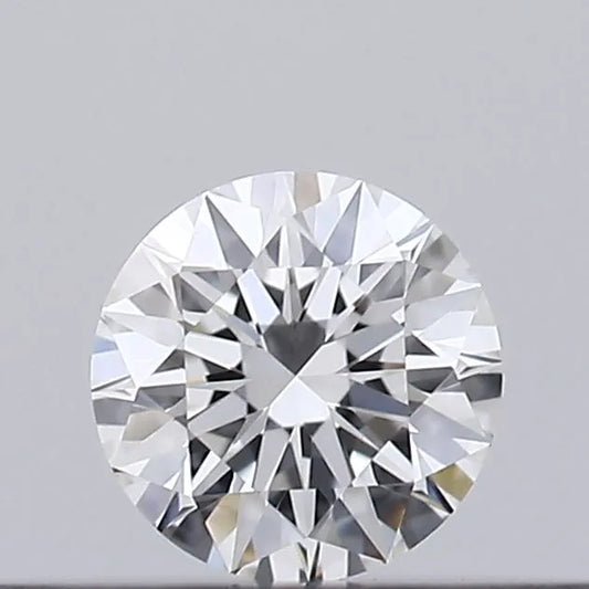 0.15ct Round Natural Diamond (Colour E, Clarity VVS2, Cut EX, GIA Certified)