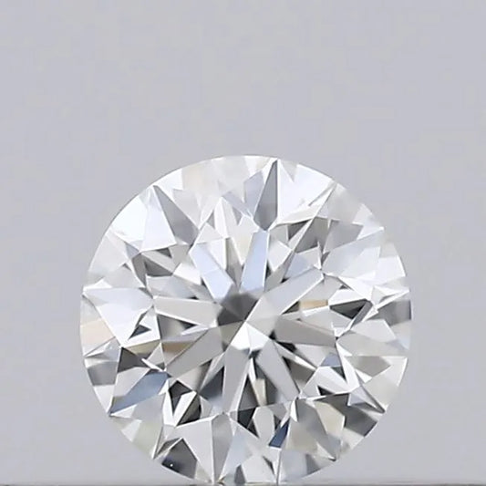 0.15ct Round Natural Diamond (Colour G, Clarity VVS2, Cut EX, GIA Certified)