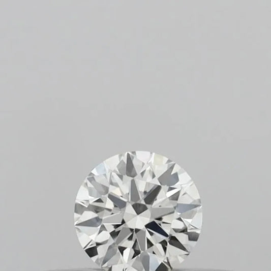 0.15ct Round Natural Diamond (Colour H, Clarity VVS2, Cut EX, IGI Certified)