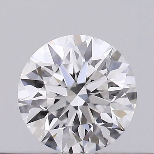 0.19ct Round Natural Diamond (Colour D, Clarity FL, Cut EX, GIA Certified)