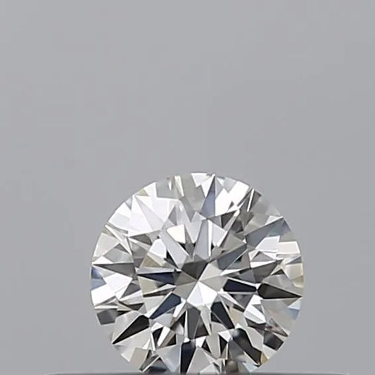 0.19ct Round Natural Diamond (Colour F, Clarity VVS1, Cut EX, IGI Certified)