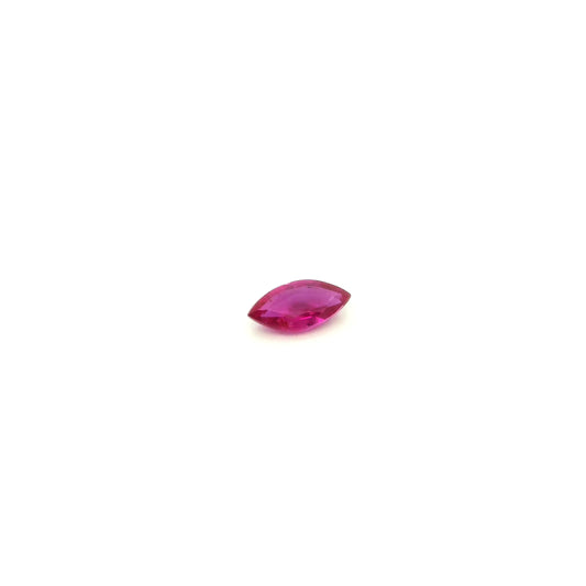 0.20ct Marquise Natural Ruby (Colour Red, Clarity Slightly Included, Cut Faceted)