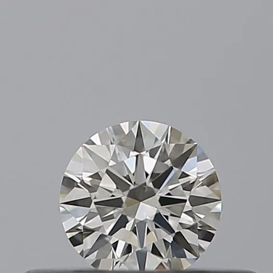 0.20ct Round Natural Diamond (Colour G, Clarity IF, Cut EX, IGI Certified)