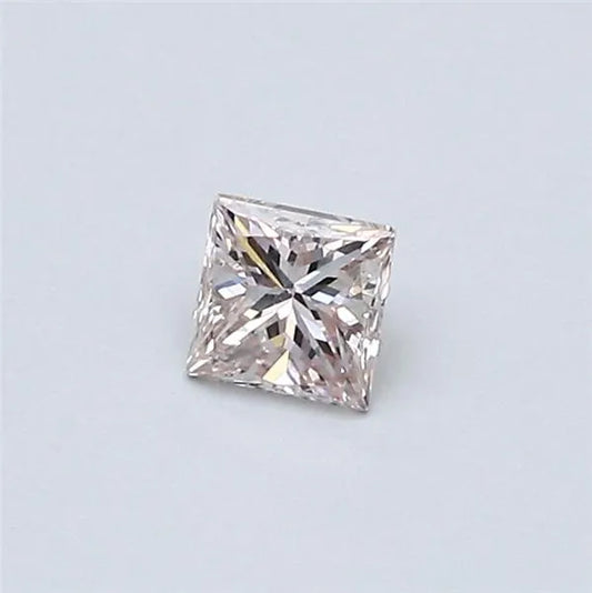 0.23ct Princess Natural Diamond (Colour Fancy Light Pink, Clarity VS2, GIA Certified)