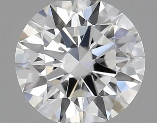 0.23ct Round Natural Diamond (Colour D, Clarity FL, Cut EX, GIA Certified)