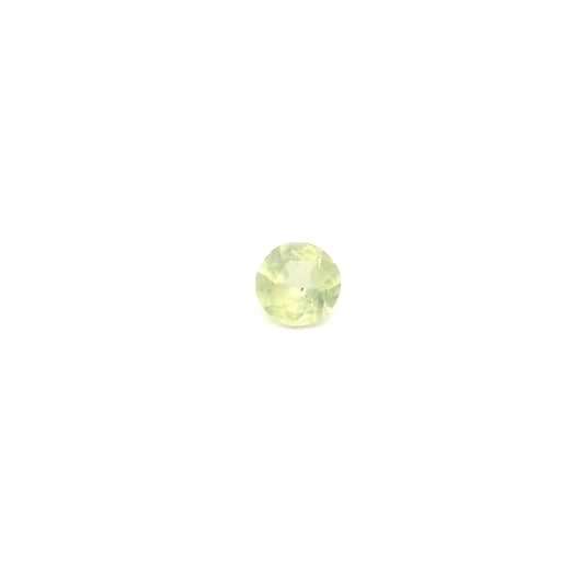 0.24ct Round Natural Sapphire (Colour Yellow, Clarity Slightly Included, Cut Faceted)