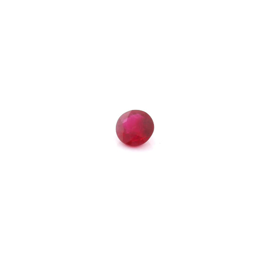 0.25ct Round Natural Ruby (Colour Red, Clarity Moderately Included, Cut Faceted)