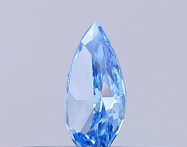 0.26ct Pear Lab Grown Diamond (Colour Fancy Vivid Blue, Clarity VS2, IGI Certified)