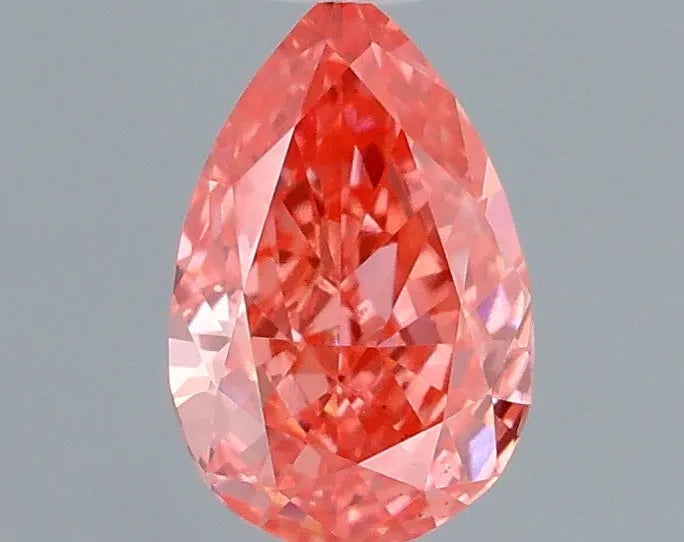 0.26ct Pear Lab Grown Diamond (Colour Fancy Vivid Pink, Clarity VS1, IGI Certified)