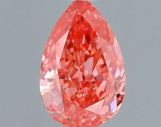 0.26ct Pear Lab Grown Diamond (Colour Fancy Vivid Pink, Clarity VS1, IGI Certified)